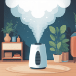 a quoi sert un humidificateur d air illustré dans une pièce en hiver