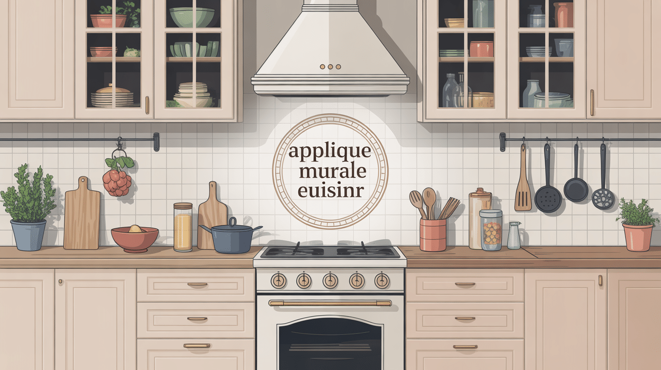 applique murale cuisine évier dans une cuisine moderne