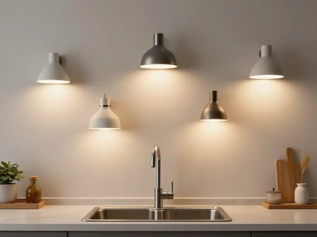 applique murale cuisine évier différents modèles au-dessus de l'évier