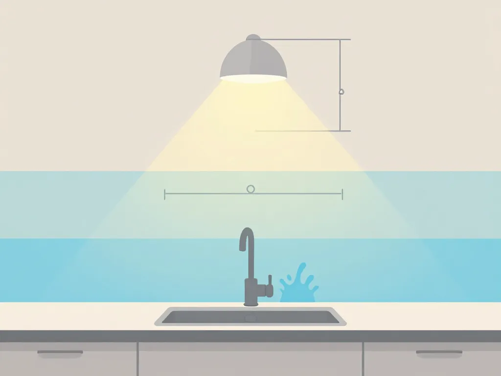 applique murale cuisine évier schéma sécurité et normes