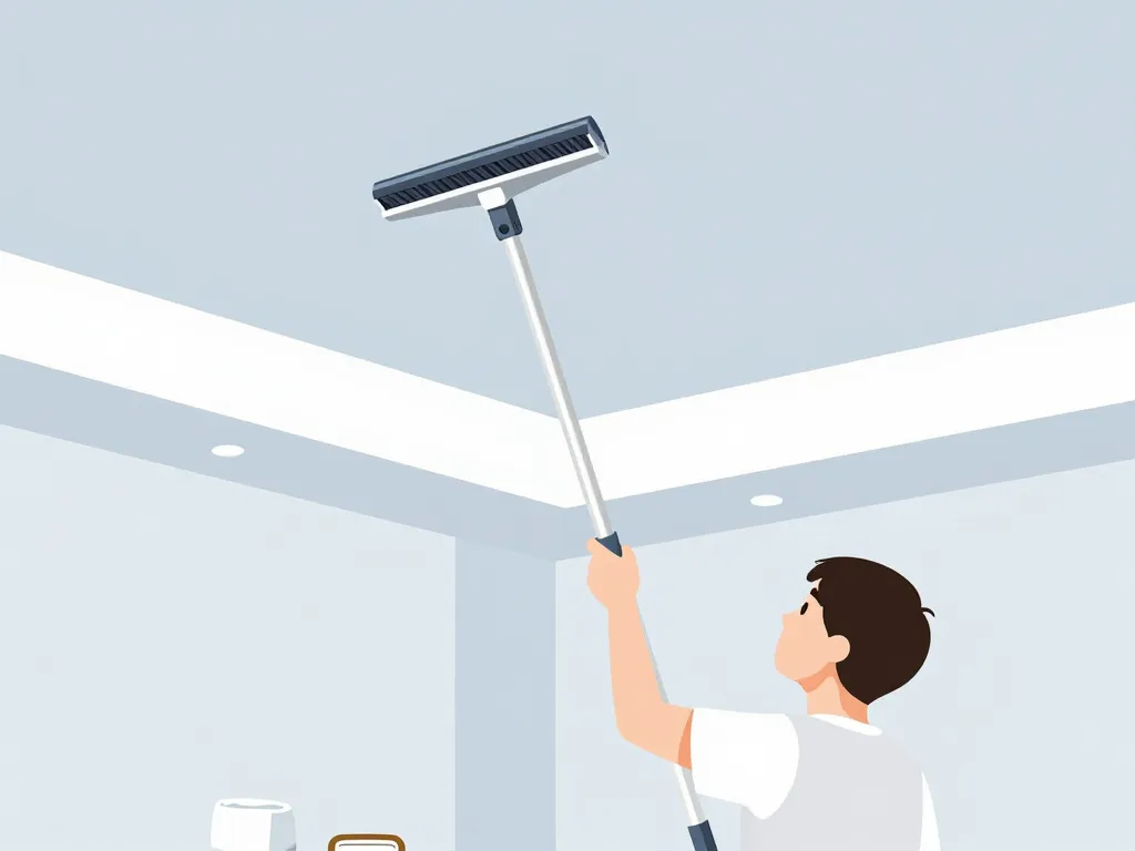 Utilisation facile balai telescopique plafond pour nettoyage