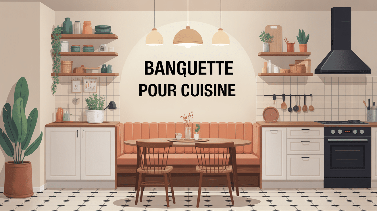 banquette pour cuisine optimisée et conviviale