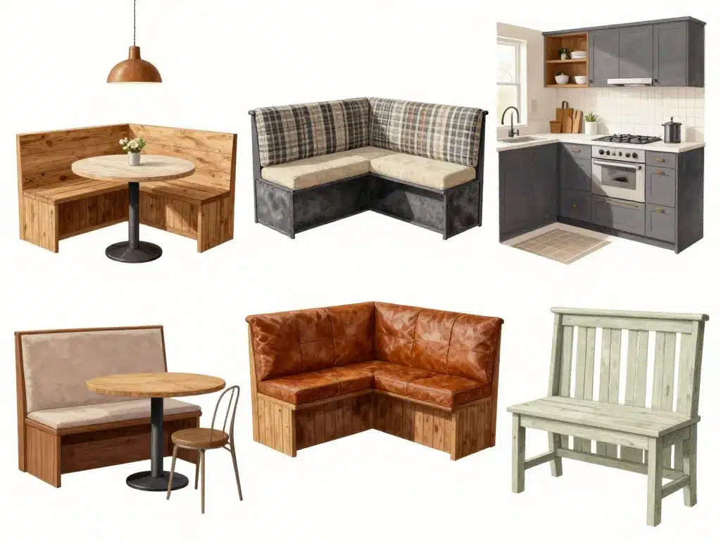 banquette pour cuisine différents styles et matériaux