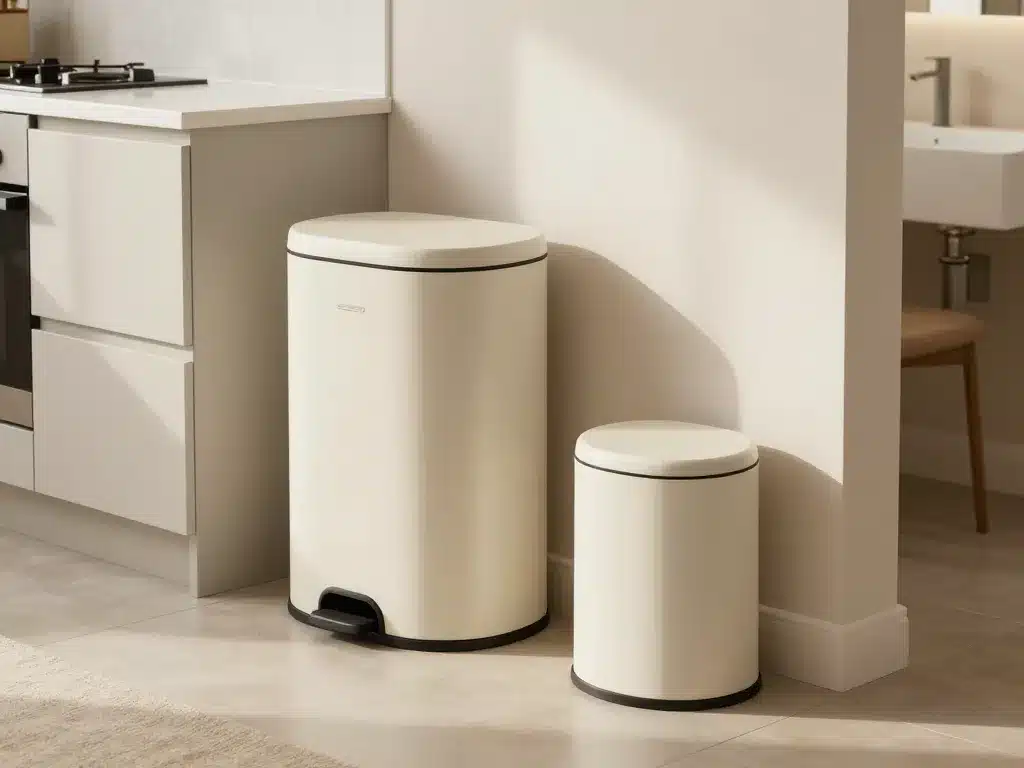 belle poubelle harmonisée dans cuisine salle de bain bureau