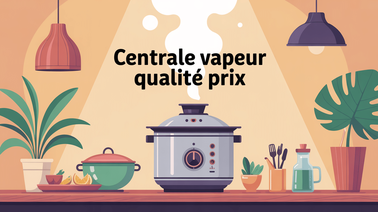 centrale vapeur meilleur rapport qualité prix illustration vectorielle ambiance repassage