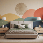 couleur tendance 2024 chambre à coucher moderne ambiance chaleureuse