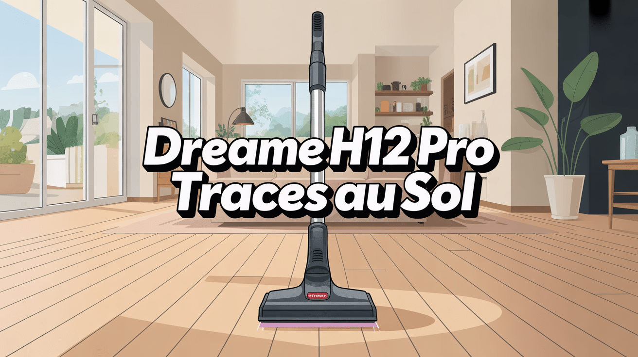 dreame h12 pro laisse des traces illustration sol propre