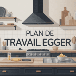egger plan de travail moderne cuisine illustration vectorielle