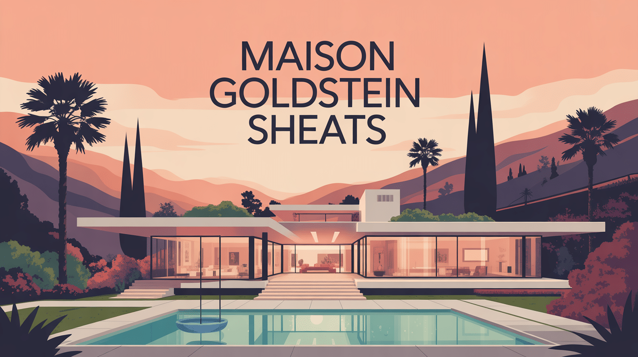 illustration maison goldstein sheats moderne los angeles