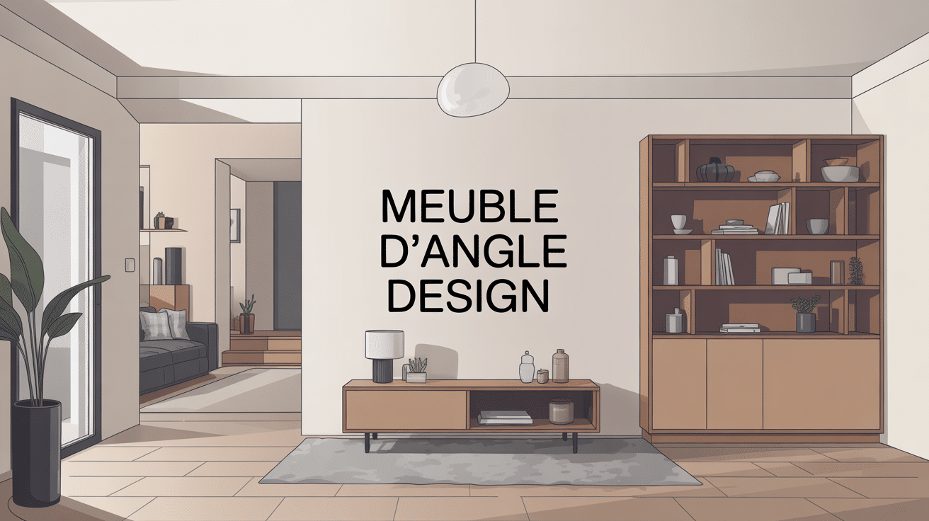meuble d angle design optimisant l’espace d’un intérieur lumineux