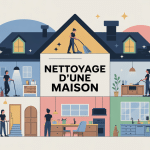 illustration organisation nettoyage d'une maison