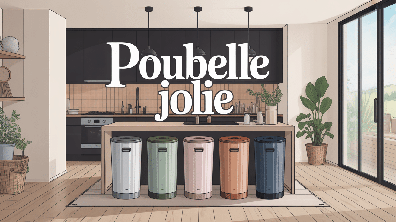 poubelle jolie styles modernes cuisine salle de bain