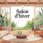 salon d hiver lumineux et chaleureux avec véranda et plantes