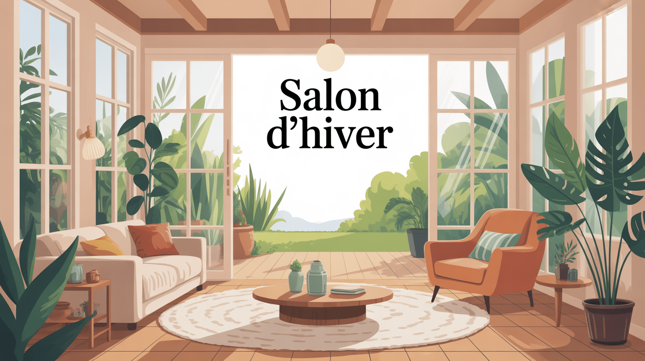 salon d hiver lumineux et chaleureux avec véranda et plantes