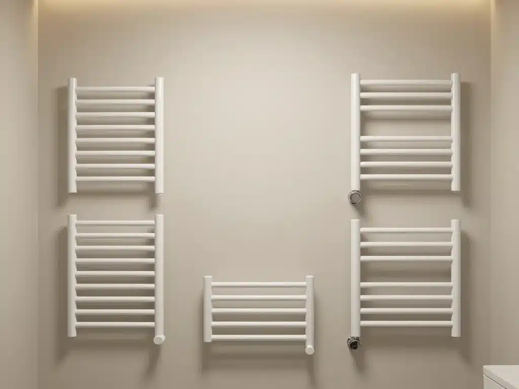 scene salle de bains avec modèles seche serviette lidl