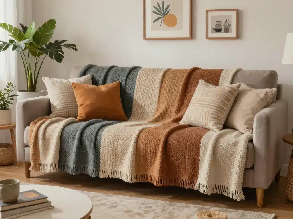 Plaid canapé grande taille déco salon harmonieux