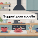 support pour sopalin dans une cuisine moderne