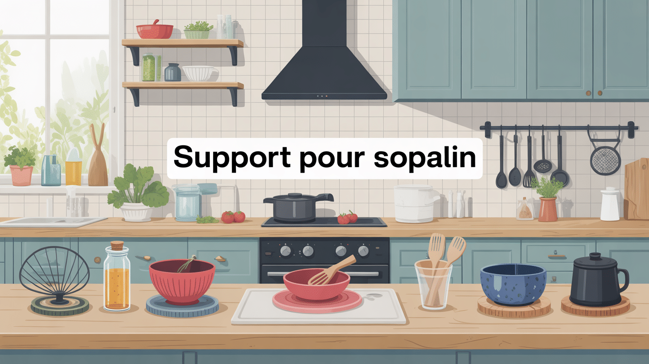 support pour sopalin dans une cuisine moderne