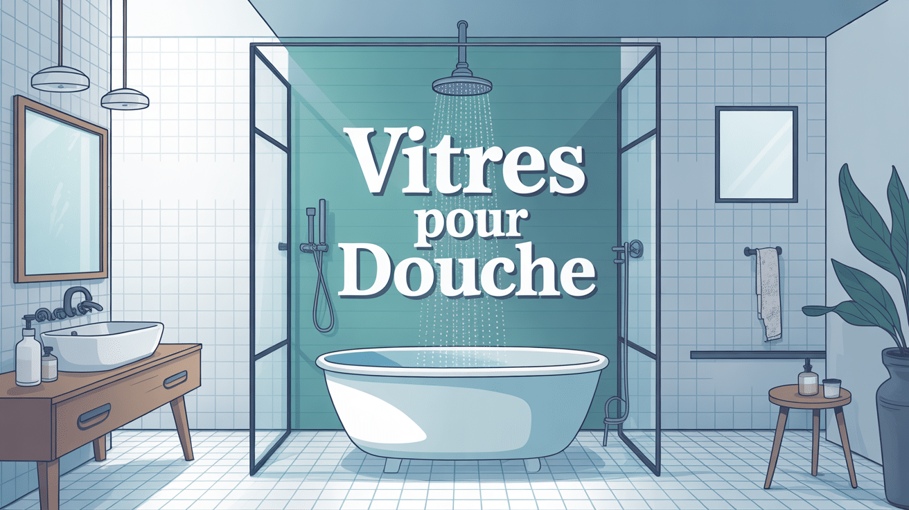 vitres pour douche salle de bain moderne
