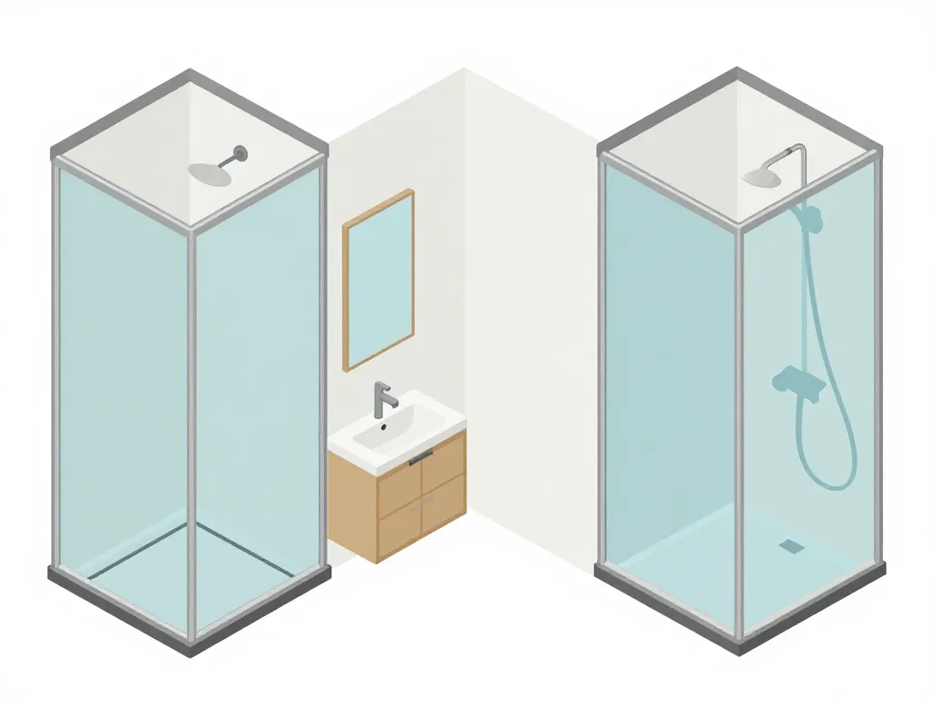 vitres pour douche walk-in angle niche