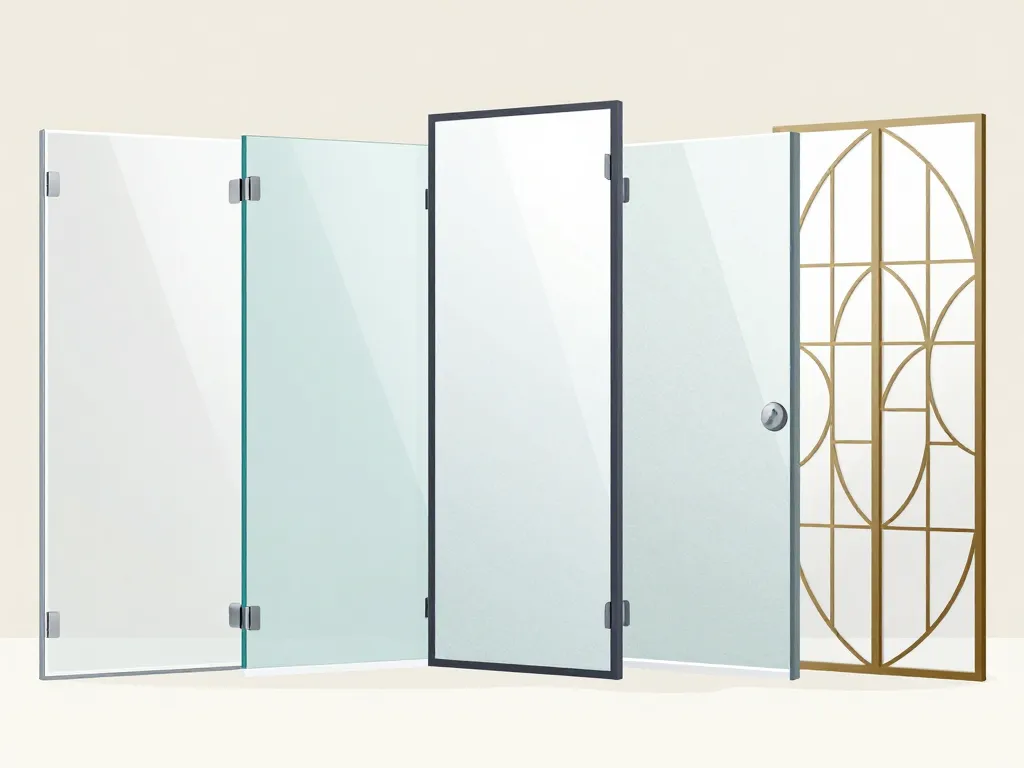 vitres pour douche verre trempé dépoli sérigraphié