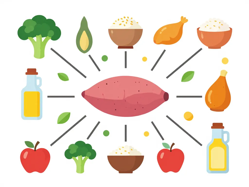 avec quoi mélanger la patate douce pour bébé associations aliments complets