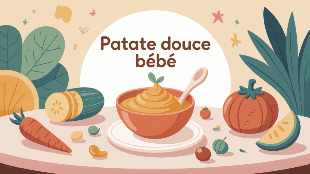 avec quoi mélanger la patate douce pour bébé purée bol légumes fruits