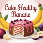 cake healthy banane doré et ingrédients naturels