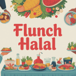Illustration famille flunch halal buffet