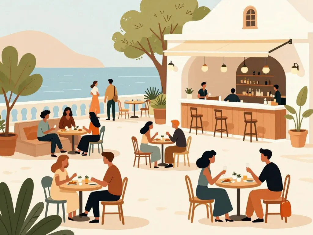 Ambiance méditerranéenne sociale le noe hyeres