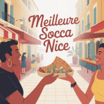 meilleure socca nice illustration ambiance méditerranéenne
