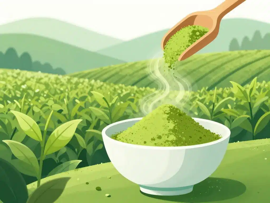origine et transformation poudre matcha japonaise