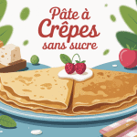 pâte a crêpes sans sucre illustration assiette crêpes moelleuses ingrédients naturels