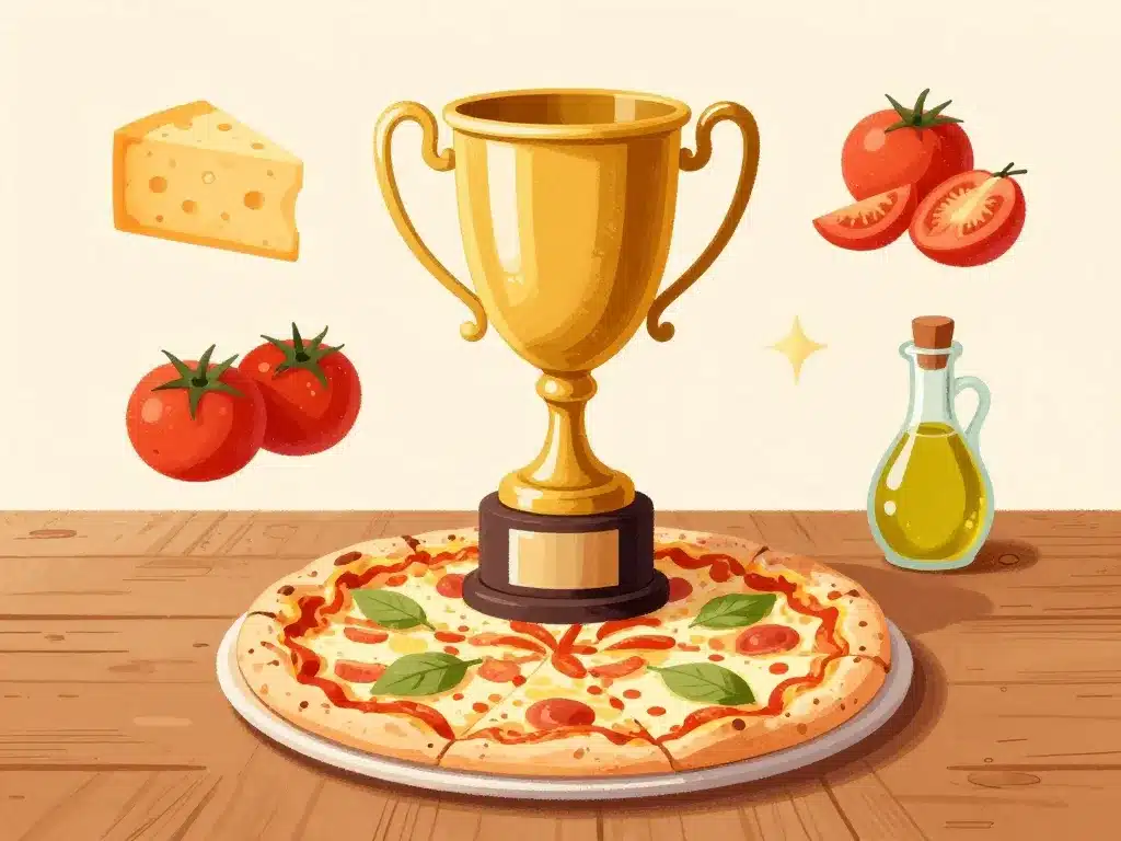 pizza campione symbole excellence ingrédients tradition