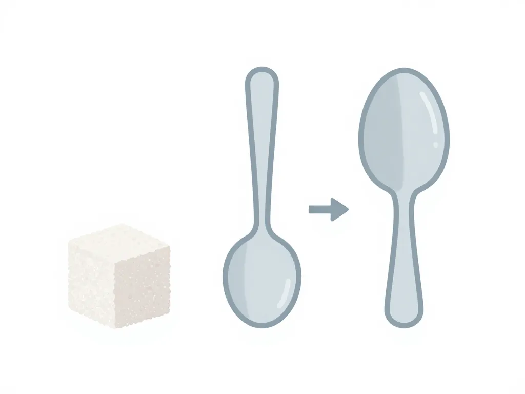 poid carre sucre équivalence cuillère et grammes