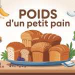 Poids d un petit pain illustration centrale avec balance et petits pains