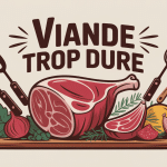 rattraper une viande trop dure illustration cuisine vectorielle