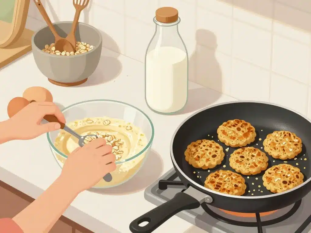 recette de base galettes au flocon d'avoine cuisine