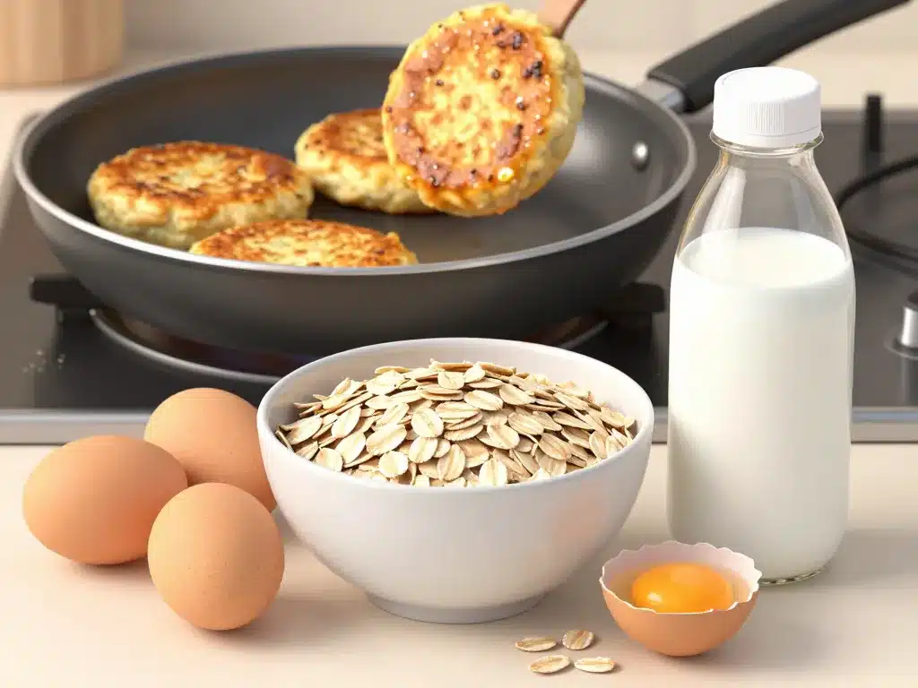 Recette galette flocon d avoine étape préparation cuisson