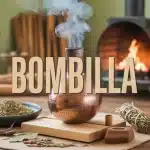 Illustration bombilla avec calebasse et feuilles de yerba maté