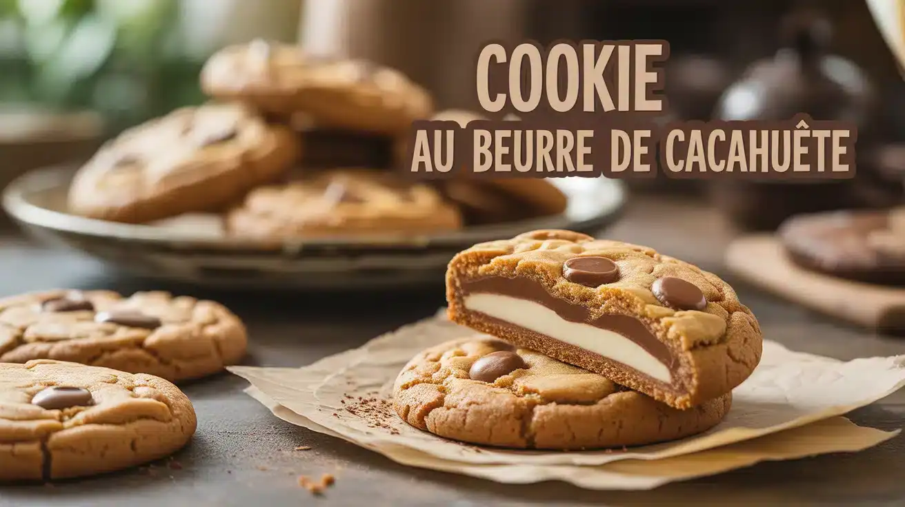 illustration cookie au beurre de cacahuète appétissant