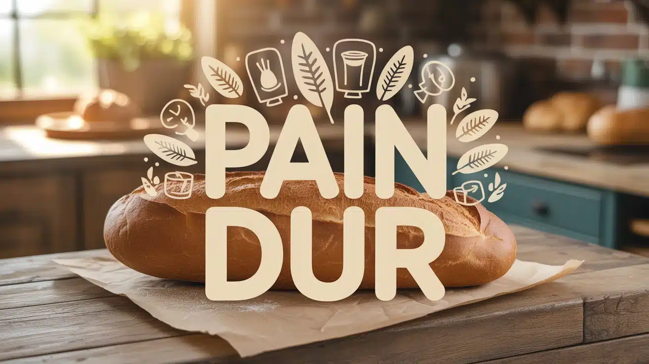 Illustration vectorielle de pain dur transformé en pudding avec symboles écologiques