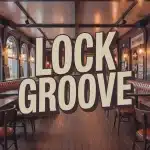 Illustration Lock Groove ambiance rétro rock vinyle
