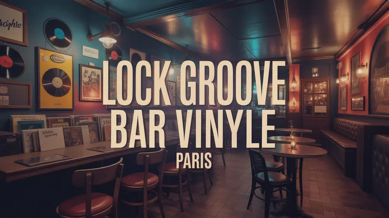 Lock Groove bar vinyle Paris intérieur vintage et rock