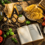 chefs italiens table produits frais