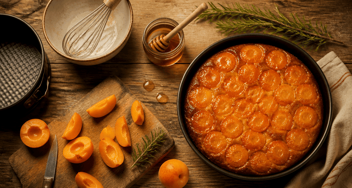 dessert abricot gâteau renversé abricots caramélisés