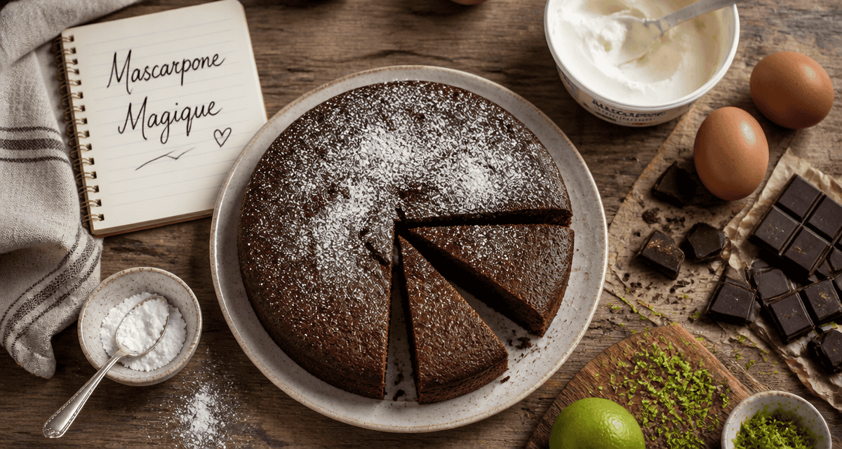 dessert mascarpone gâteau moelleux chocolat
