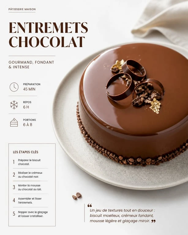Gâteau nappé d'un glaçage brillant réalisé sans sucre glace