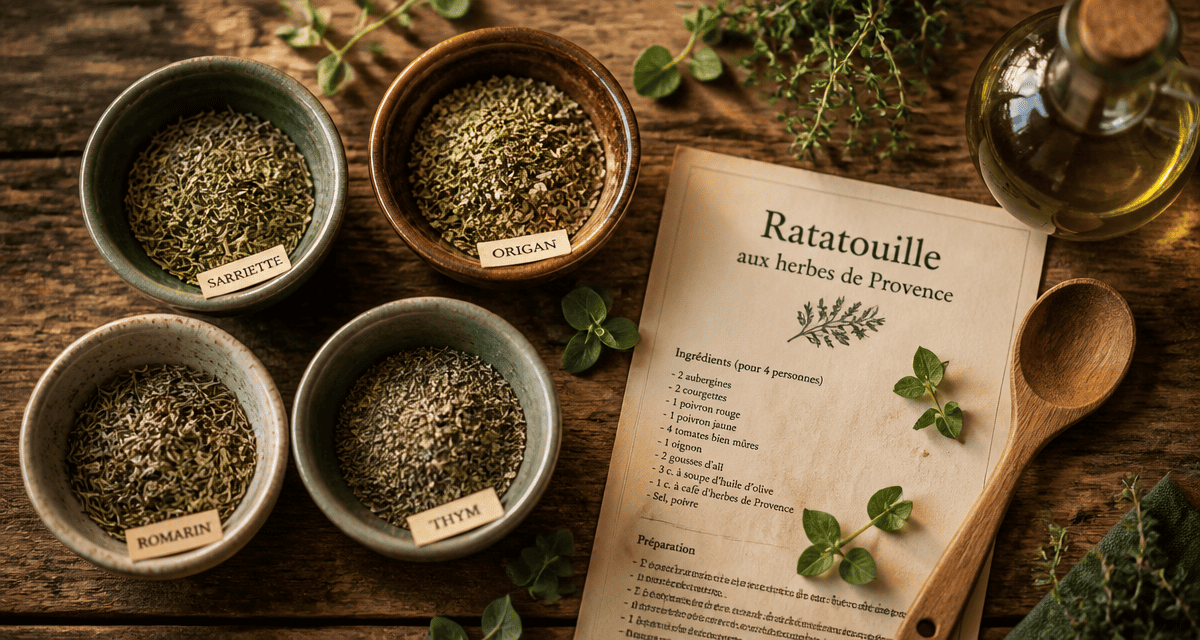 herbes de provence bols céramique recette
