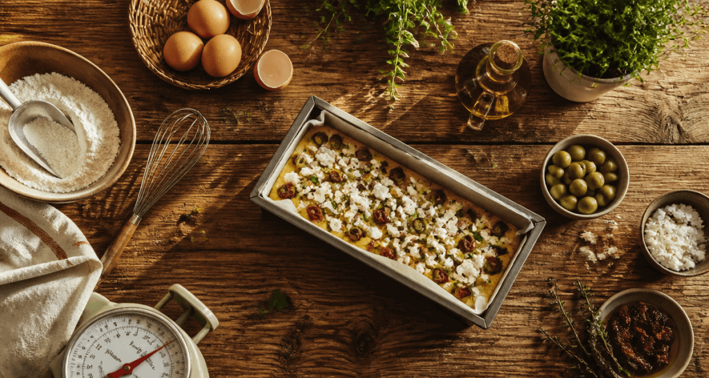 Ingrédients recette salé cake moelleux